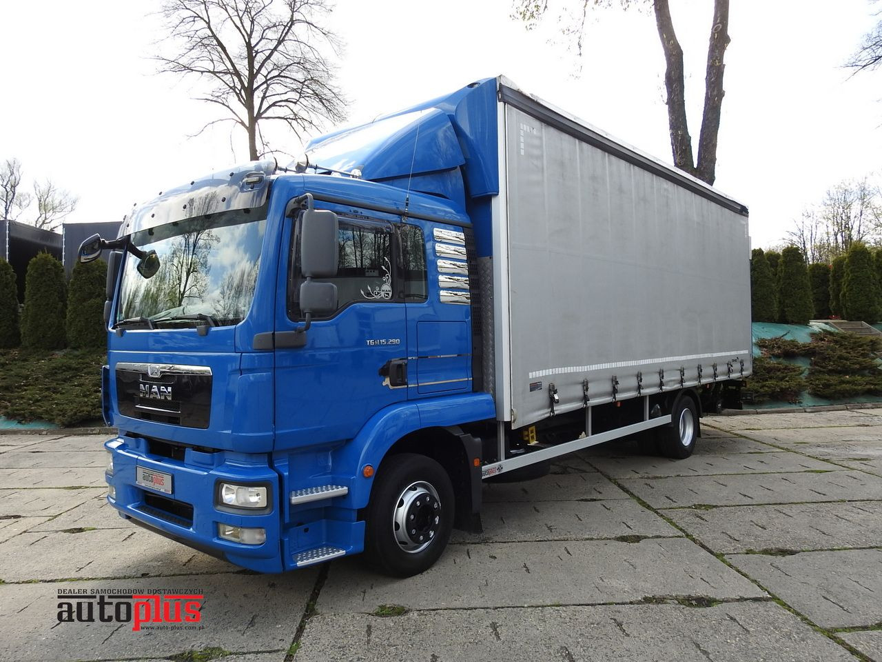 MAN TGM 15.290 TARPAULIN LIFT 18 PALLETS CRUISE CONTROL TWIN WHEELS AIR CONDITIONING 290HP - Камион с брезент: снимка 1 MAN TGM 15.290 TARPAULIN LIFT 18 PALLETS CRUISE CONTROL TWIN WHEELS AIR CONDITIONING 290HP - Камион с брезент: снимка 1