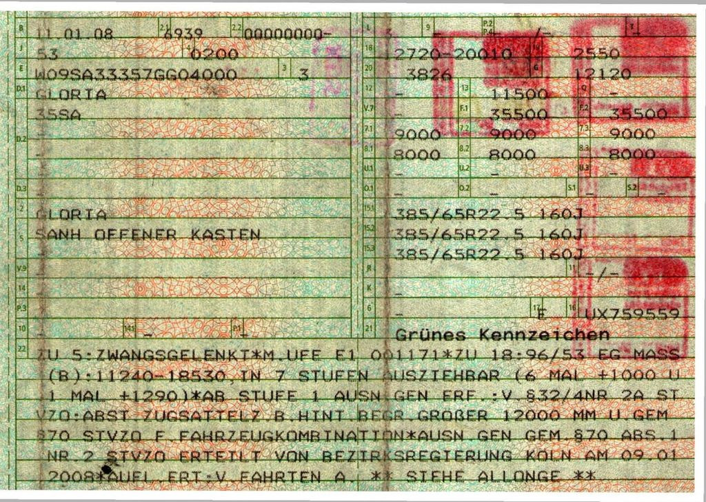 Бордово полуремарке/ Платформа Gloria 35SA / Teleskop / Lenkachse: снимка 29