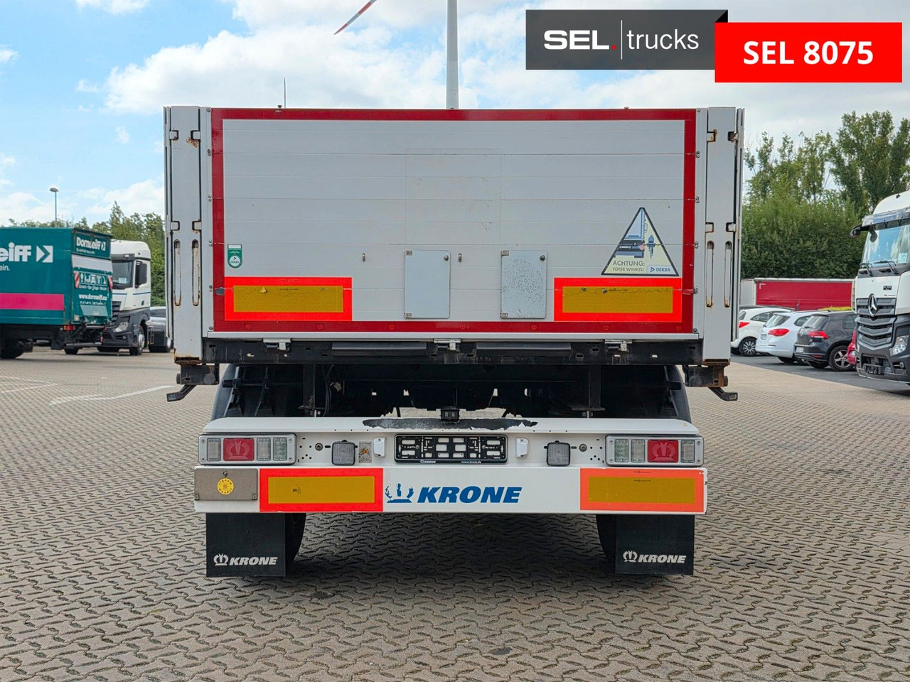 Krone AZ / Baustoff / 40 mm - Бордово ремарке/ Платформа: снимка 5 Krone AZ / Baustoff / 40 mm - Бордово ремарке/ Платформа: снимка 5