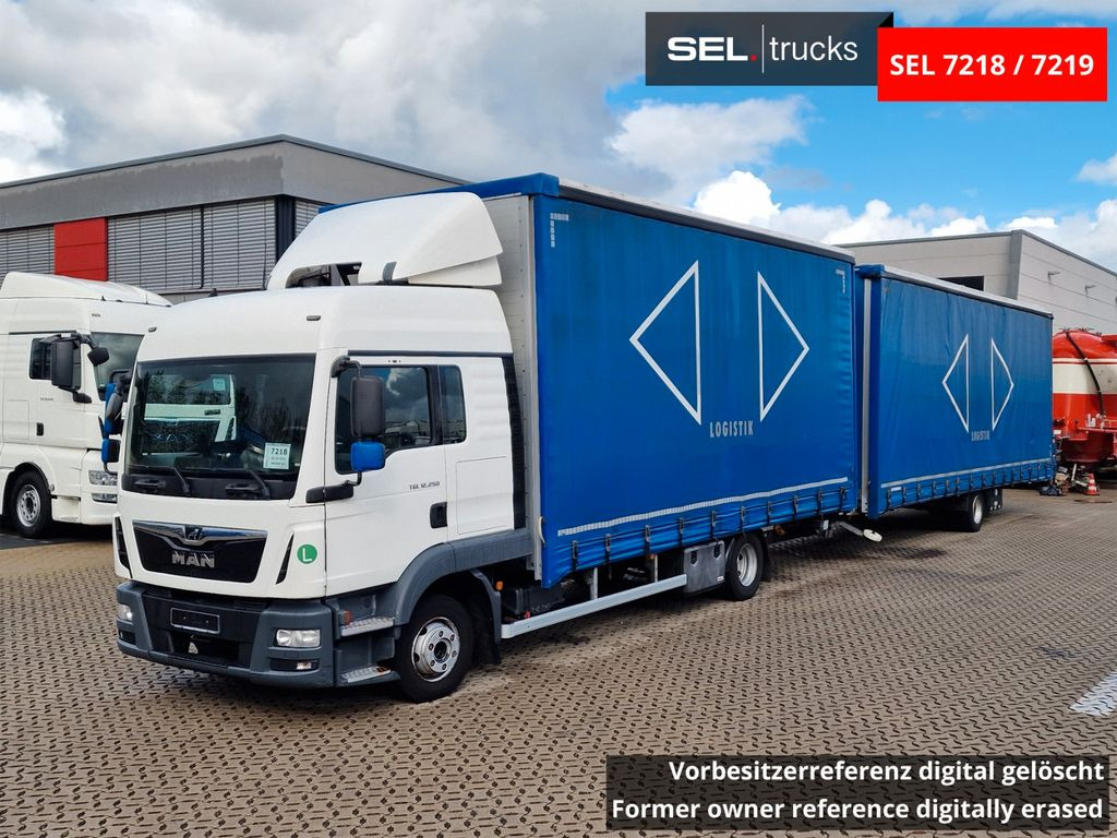 MAN TGL 12.250 4X2 BL / Jumbo - Камион с брезент: снимка 1 MAN TGL 12.250 4X2 BL / Jumbo - Камион с брезент: снимка 1