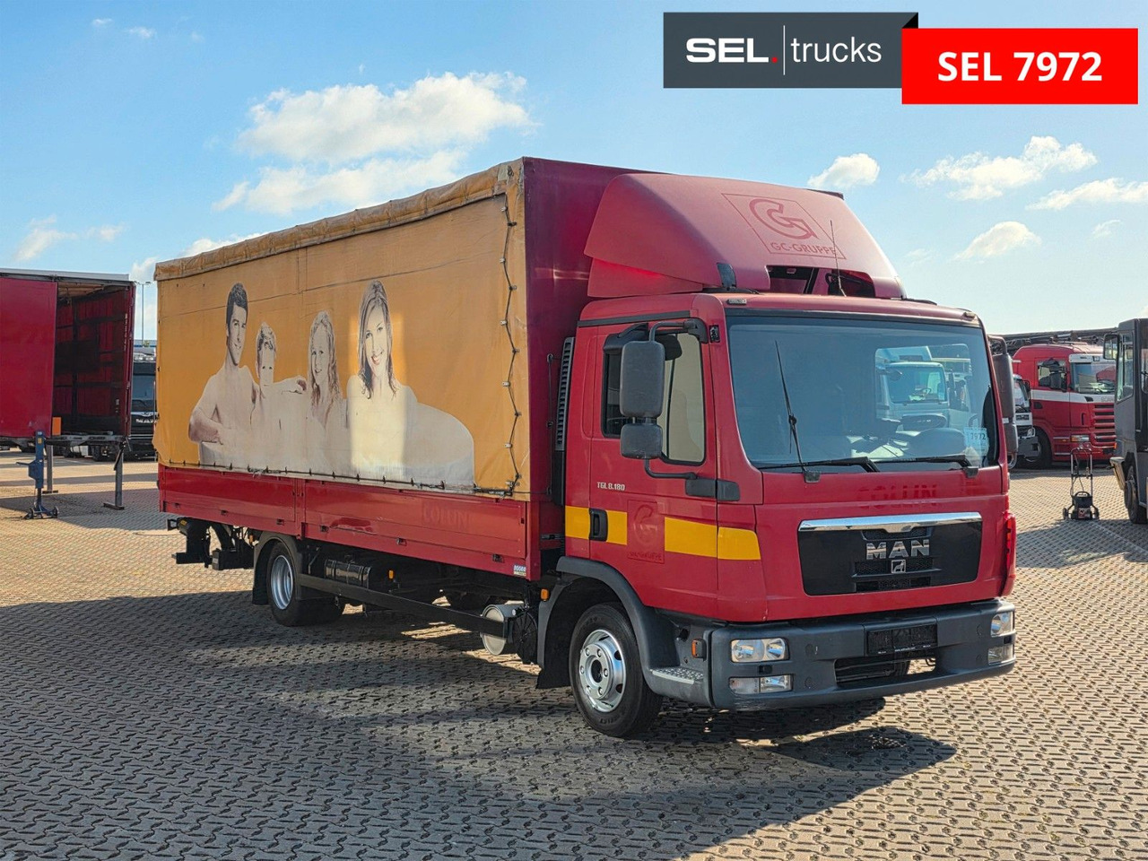 MAN TGL 8.180 4X2 BL / Ladebordwand / Rückfahrkamera - Брезентов бус: снимка 3 MAN TGL 8.180 4X2 BL / Ladebordwand / Rückfahrkamera - Брезентов бус: снимка 3