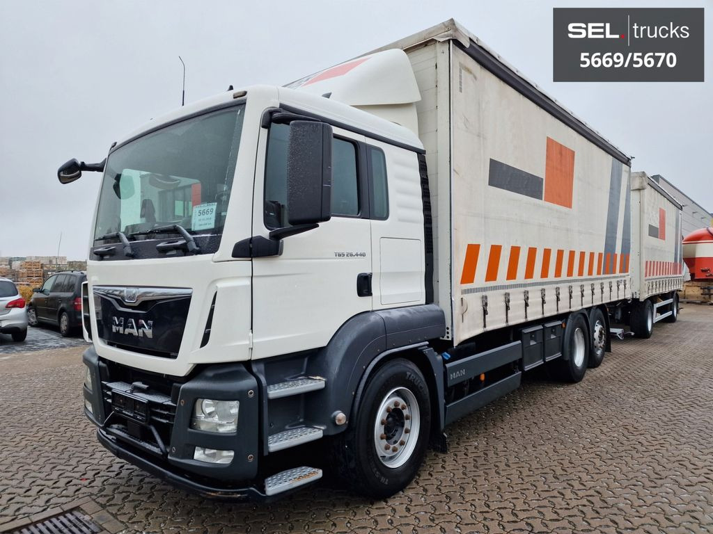 MAN TGS 26.440/Lenkachse/Staplerhaltrng./ KOMPLETT!! - Камион с брезент: снимка 2 MAN TGS 26.440/Lenkachse/Staplerhaltrng./ KOMPLETT!! - Камион с брезент: снимка 2