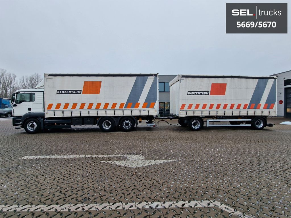 MAN TGS 26.440/Lenkachse/Staplerhaltrng./ KOMPLETT!! - Камион с брезент: снимка 1 MAN TGS 26.440/Lenkachse/Staplerhaltrng./ KOMPLETT!! - Камион с брезент: снимка 1