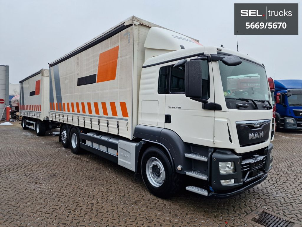 MAN TGS 26.440/Lenkachse/Staplerhaltrng./ KOMPLETT!! - Камион с брезент: снимка 4 MAN TGS 26.440/Lenkachse/Staplerhaltrng./ KOMPLETT!! - Камион с брезент: снимка 4