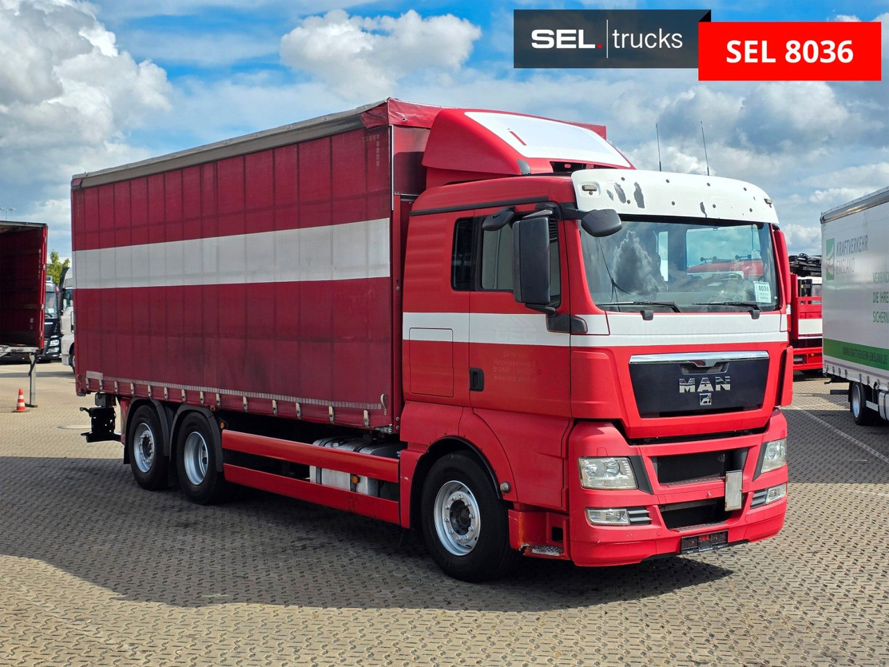 MAN TGX 26.360 6X2-2 LL / Intarder / Ldbw /Lenkachse - Камион с брезент: снимка 3 MAN TGX 26.360 6X2-2 LL / Intarder / Ldbw /Lenkachse - Камион с брезент: снимка 3