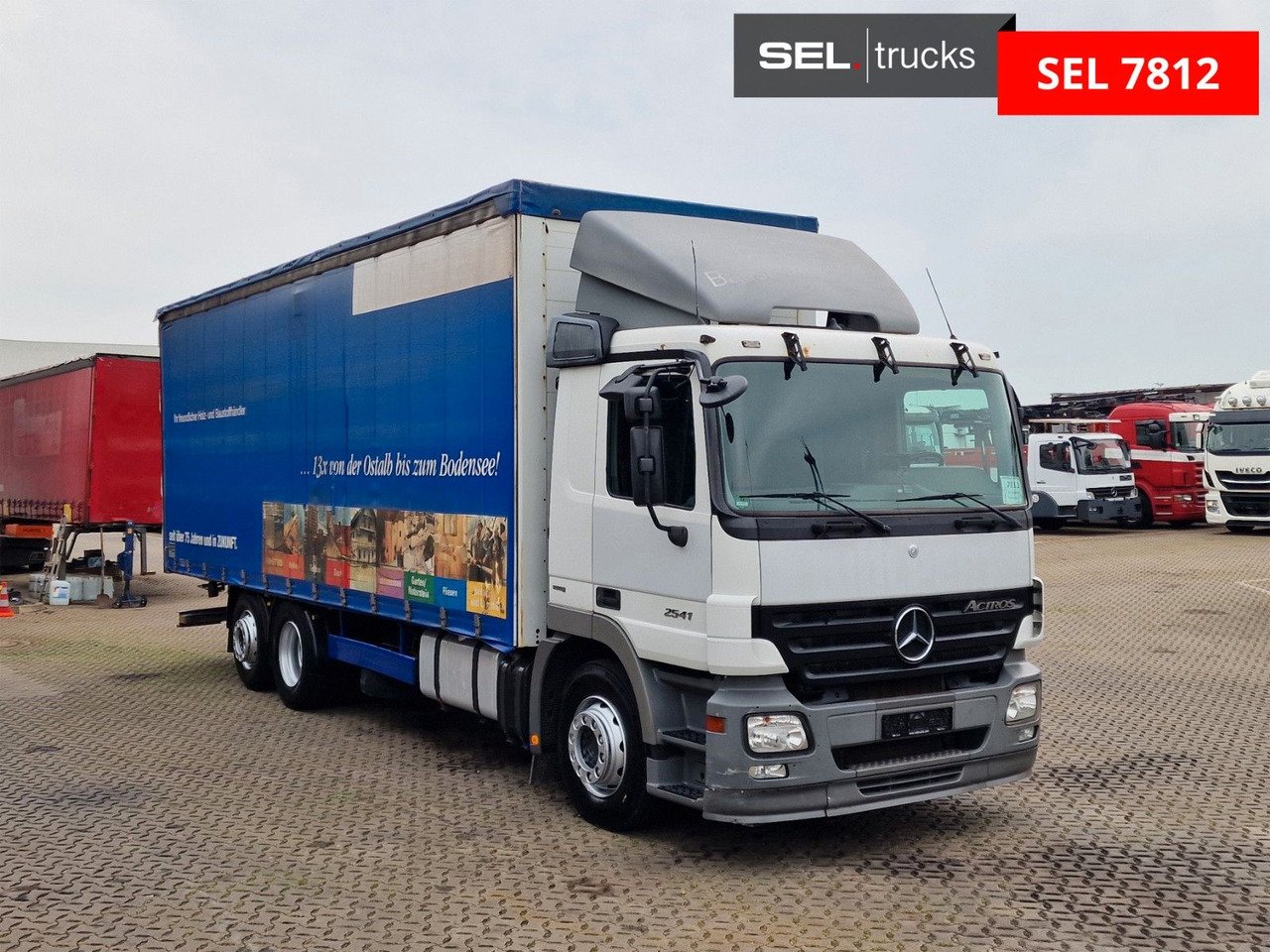 Mercedes-Benz Actros 2541 / Lenkachse / Liftachse / V6 - Камион с брезент: снимка 3 Mercedes-Benz Actros 2541 / Lenkachse / Liftachse / V6 - Камион с брезент: снимка 3