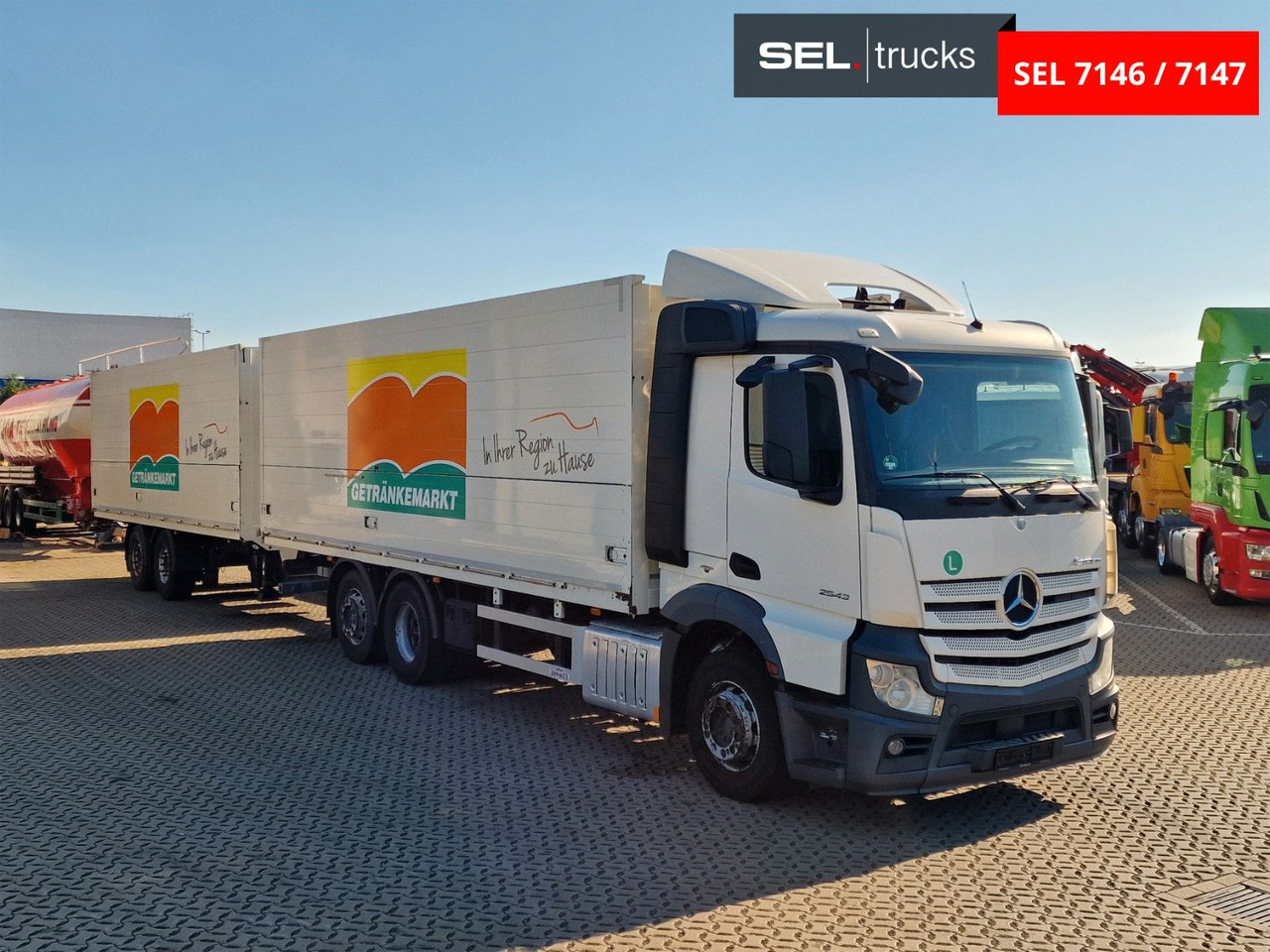 Mercedes-Benz Actros 2543 / Retarder / Lenkachse / Liftachse - За напитки камион: снимка 3 Mercedes-Benz Actros 2543 / Retarder / Lenkachse / Liftachse - За напитки камион: снимка 3