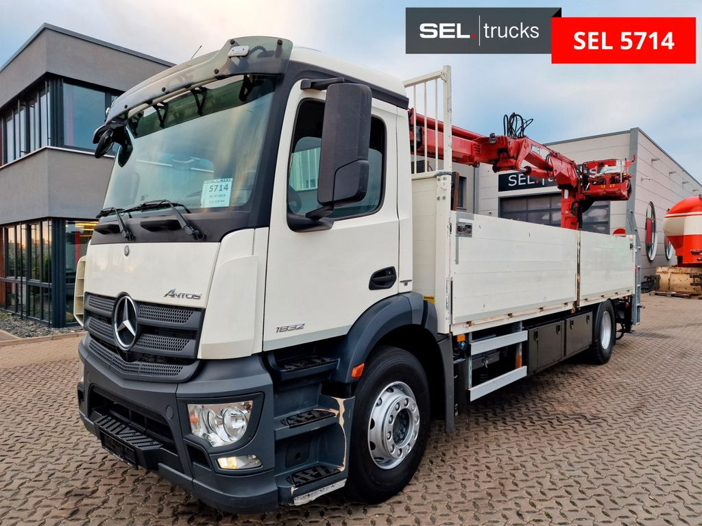 Mercedes-Benz Antos 1832 / MKG Kran Mercedes-Benz Antos 1832 / MKG Kran - Бордови камион, Камион с кран: снимка 2 Mercedes-Benz Antos 1832 / MKG Kran Mercedes-Benz Antos 1832 / MKG Kran - Бордови камион, Камион с кран: снимка 2