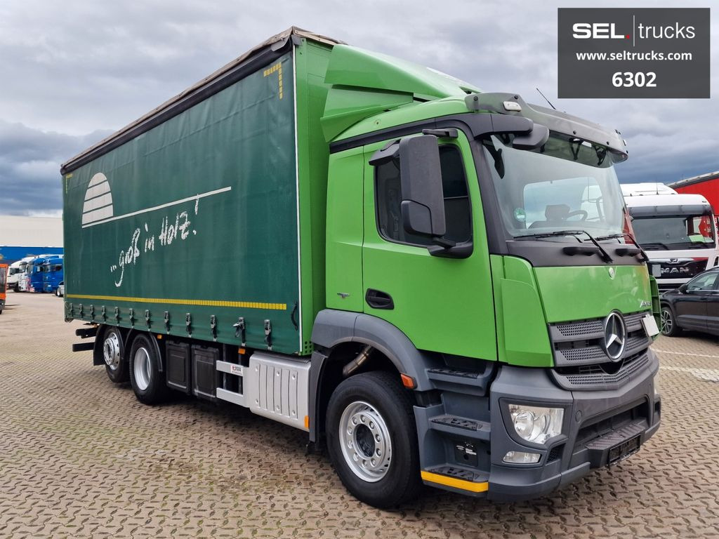 Mercedes-Benz Antos 2536 L / LENKACHSE / STERZANTE - Камион с брезент: снимка 3 Mercedes-Benz Antos 2536 L / LENKACHSE / STERZANTE - Камион с брезент: снимка 3