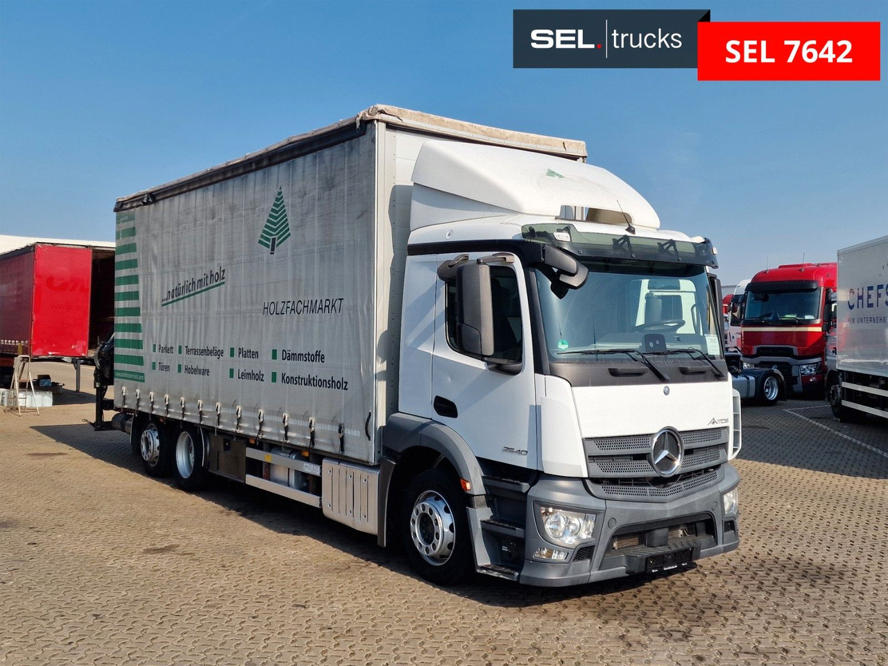 Mercedes-Benz Antos 2540 / Fernbedienung / Lenkachse - Камион с кран: снимка 4 Mercedes-Benz Antos 2540 / Fernbedienung / Lenkachse - Камион с кран: снимка 4