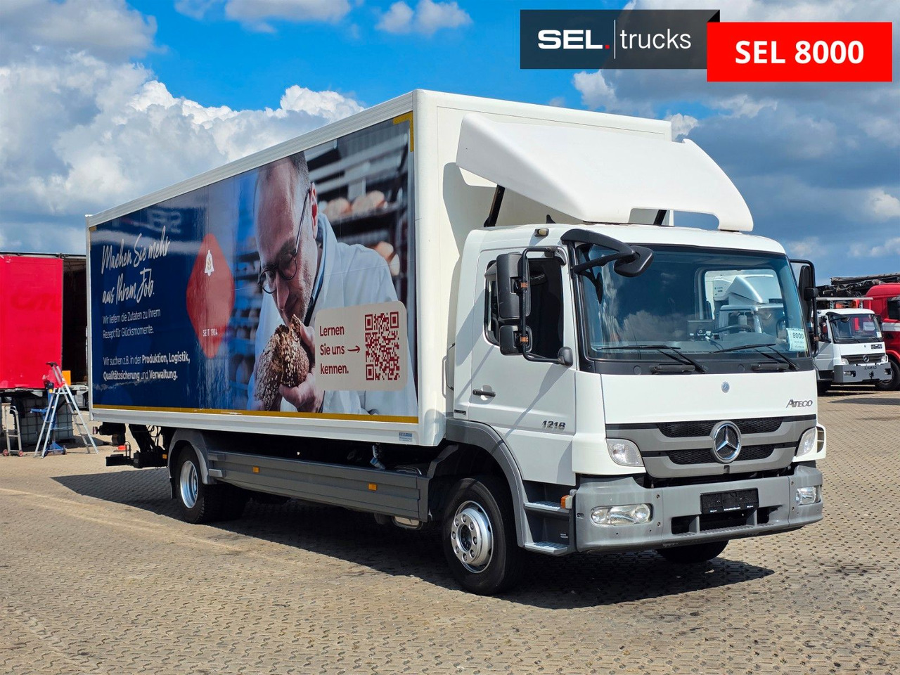 Mercedes-Benz Atego 1218 / Ladebordwand - Камион фургон: снимка 3 Mercedes-Benz Atego 1218 / Ladebordwand - Камион фургон: снимка 3