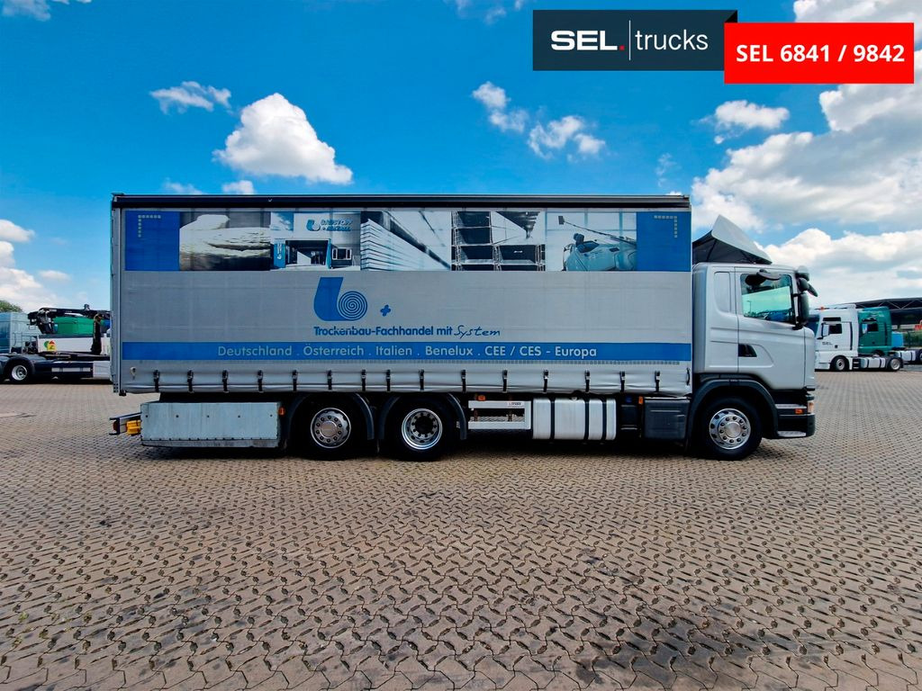 Scania G 410 /Retarder /mit Mitnahmestapler /Lenkachse - Камион с брезент: снимка 4 Scania G 410 /Retarder /mit Mitnahmestapler /Lenkachse - Камион с брезент: снимка 4