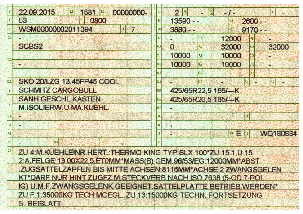 Рефрижератор полуремарке Schmitz Cargobull SKO 20/LZG 13.45 FP45 COOL / Thermo King SLX 100: снимка 47