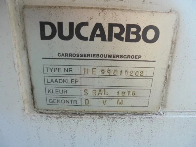 Каросерия - фургон Ducarbo GESLOTEN BAK: снимка 7 Каросерия - фургон Ducarbo GESLOTEN BAK: снимка 7