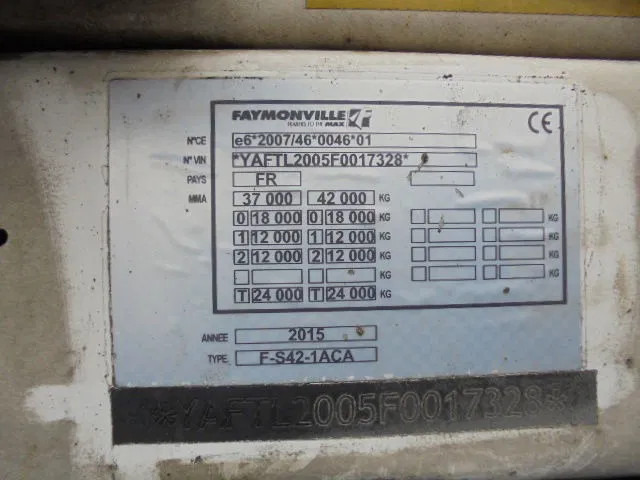 Нискорамна площадка полуремарке Faymonville F-S42-1ACA: снимка 18
