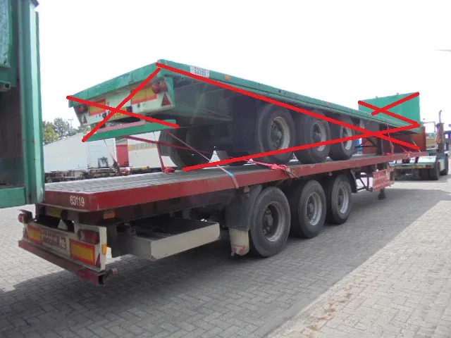 Fruehauf ONCR 39-327 A - Бордово полуремарке/ Платформа: снимка 5 Fruehauf ONCR 39-327 A - Бордово полуремарке/ Платформа: снимка 5