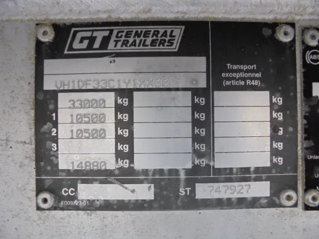 Самосвал полуремарке GT Trailers DF33C11A BENALU: снимка 15