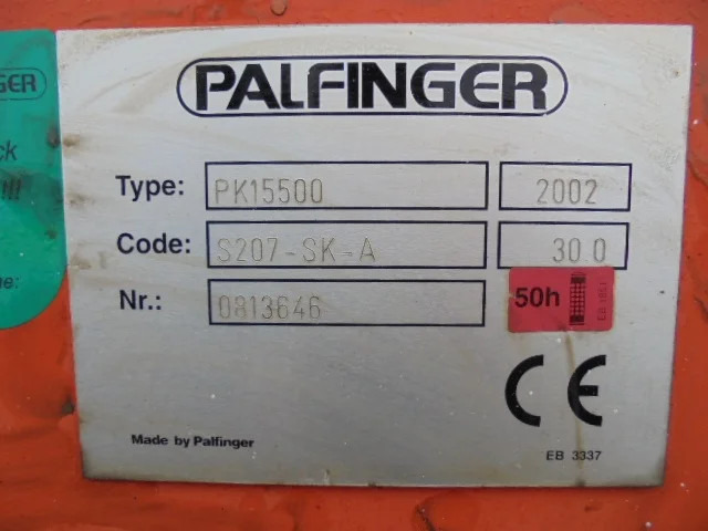 Palfinger PK 15500 - Стрела: снимка 5 Palfinger PK 15500 - Стрела: снимка 5