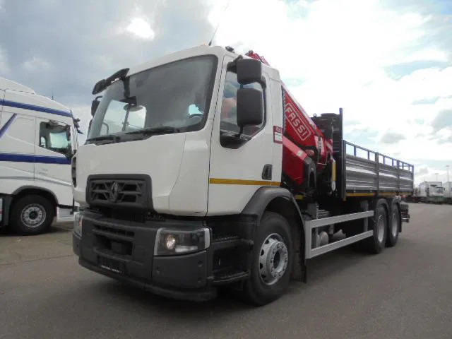 Renault 320 6X4 + FASSI F245 DEMO UNUSED - Бордови камион, Камион с кран: снимка 1 Renault 320 6X4 + FASSI F245 DEMO UNUSED - Бордови камион, Камион с кран: снимка 1