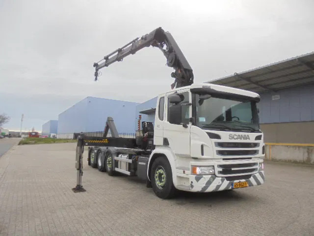 Scania P370 8X2 HAAK + KRAAN NL TRUCK LOW KM - Мултилифт с кука камион, Камион с кран: снимка 3 Scania P370 8X2 HAAK + KRAAN NL TRUCK LOW KM - Мултилифт с кука камион, Камион с кран: снимка 3