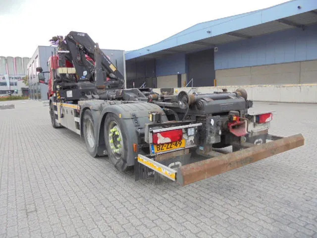 Мултилифт с кука камион, Камион с кран Scania P400 6X2: снимка 10