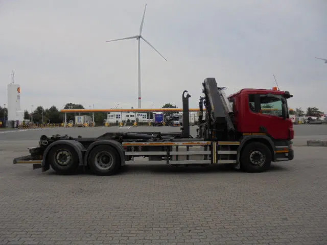 Мултилифт с кука камион, Камион с кран Scania P400 6X2: снимка 7