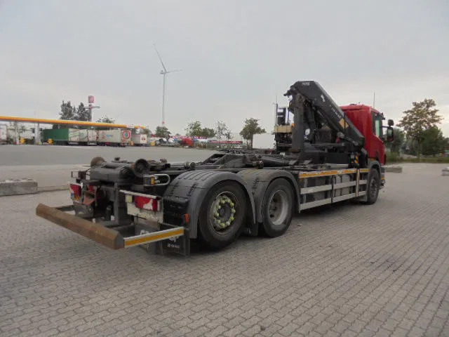 Мултилифт с кука камион, Камион с кран Scania P400 6X2: снимка 8
