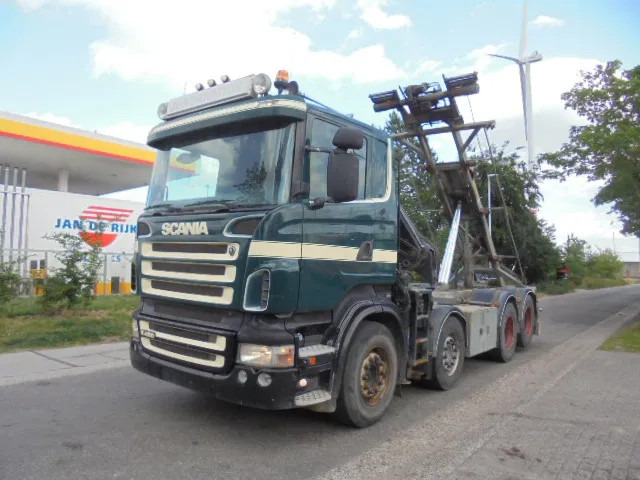 Scania R420 LB 8X2 LIFTAS - Камион с кабелна система, Камион с кран: снимка 1 Scania R420 LB 8X2 LIFTAS - Камион с кабелна система, Камион с кран: снимка 1