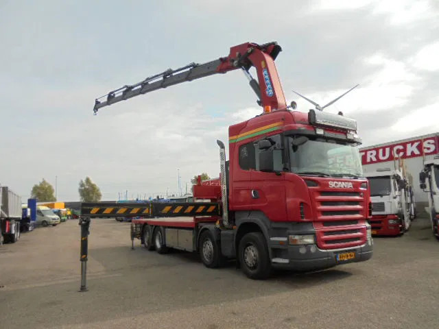 Scania R480 8X2 - Бордови камион, Камион с кран: снимка 2 Scania R480 8X2 - Бордови камион, Камион с кран: снимка 2