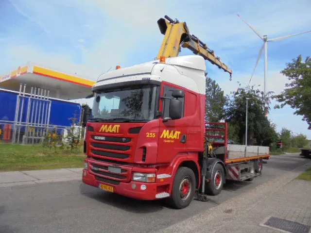 Scania R480 8X2 RETARDER - Камион фургон, Камион с кран: снимка 1 Scania R480 8X2 RETARDER - Камион фургон, Камион с кран: снимка 1