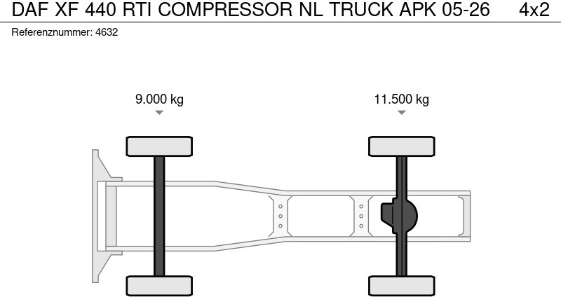 Влекач DAF XF 440 RTI COMPRESSOR NL TRUCK APK 05-26: снимка 18