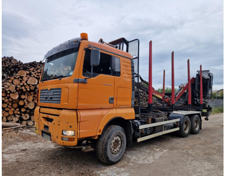 MAN TGA 33.530 + timber trailer - Камион за дърва, Камион с кран: снимка 1 MAN TGA 33.530 + timber trailer - Камион за дърва, Камион с кран: снимка 1
