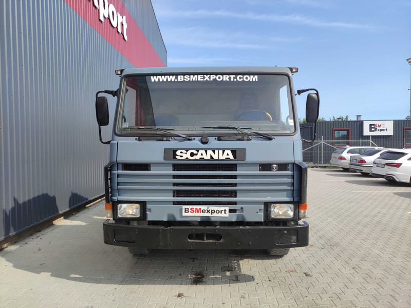 Самосвал камион, Камион с кран Scania 113.320 dump truck: снимка 12