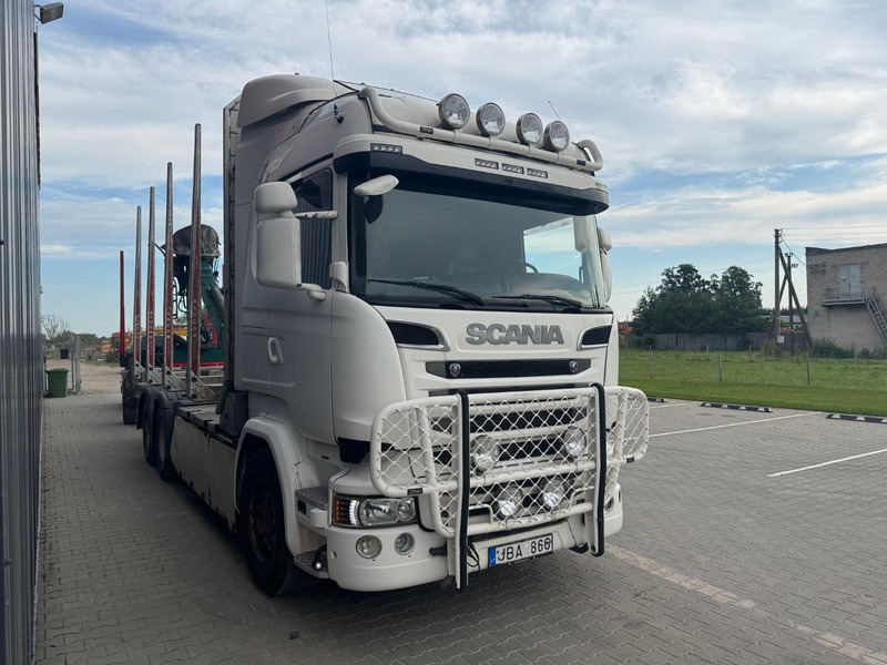Scania R 730 + NARKO trailer - Камион за дърва, Камион с кран: снимка 2 Scania R 730 + NARKO trailer - Камион за дърва, Камион с кран: снимка 2