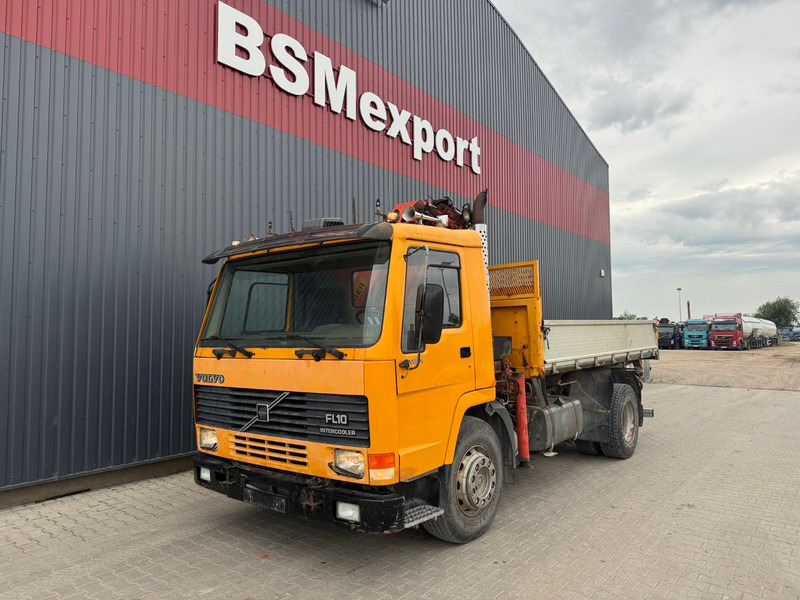Volvo FL 10 + Palfinger PK 105 B - 3 - Самосвал камион, Камион с кран: снимка 1 Volvo FL 10 + Palfinger PK 105 B - 3 - Самосвал камион, Камион с кран: снимка 1