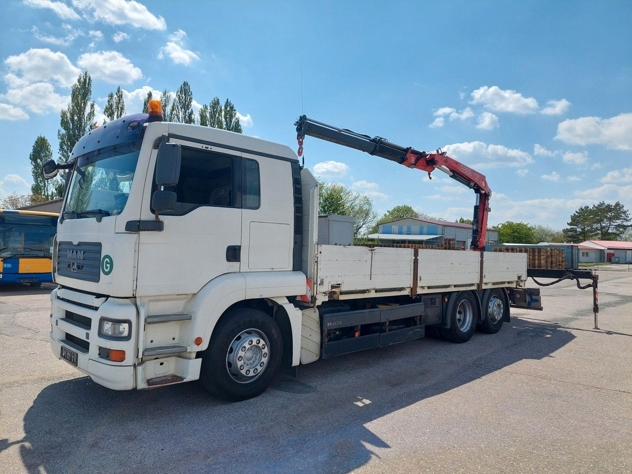 MAN GA 26.320 6X2-2 BL + Kran Fassi F110AC22 - Бордови камион, Камион с кран: снимка 1 MAN GA 26.320 6X2-2 BL + Kran Fassi F110AC22 - Бордови камион, Камион с кран: снимка 1
