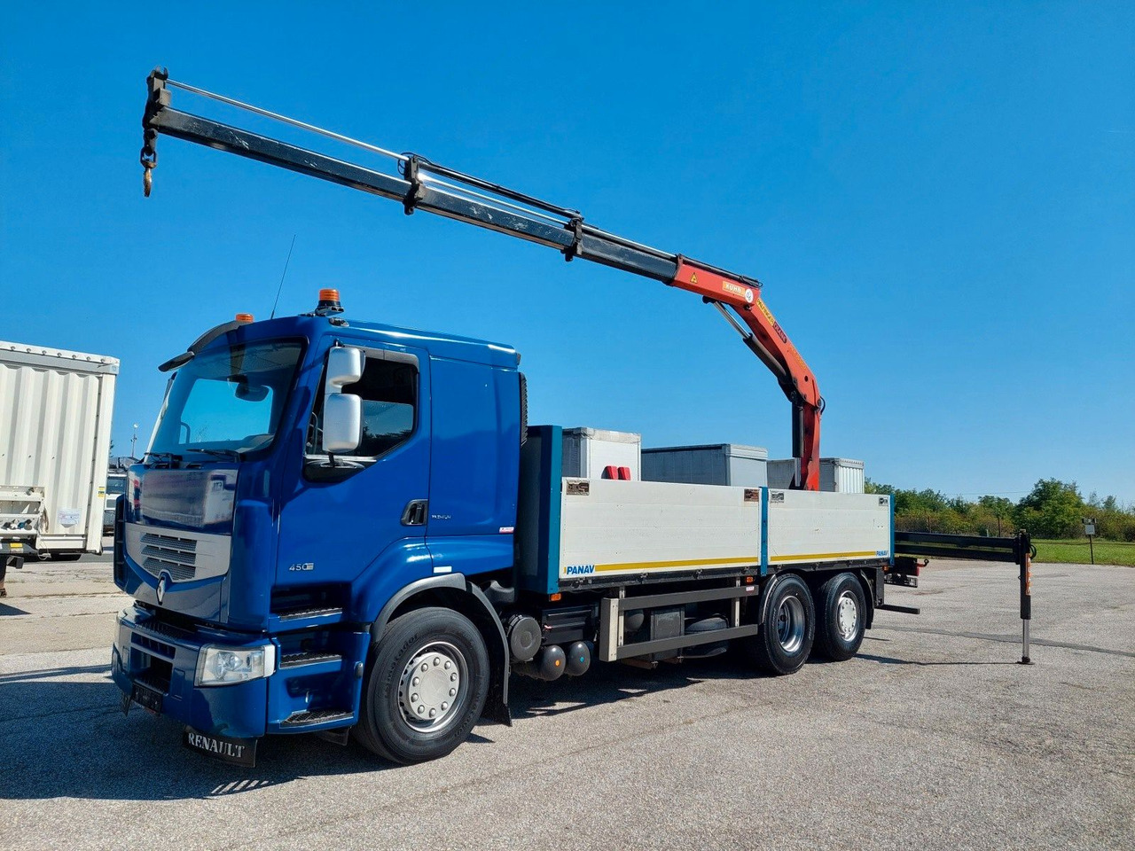Renault Premium DXI R450.26 HR Palfinger PK 15.500 - Бордови камион, Камион с кран: снимка 1 Renault Premium DXI R450.26 HR Palfinger PK 15.500 - Бордови камион, Камион с кран: снимка 1