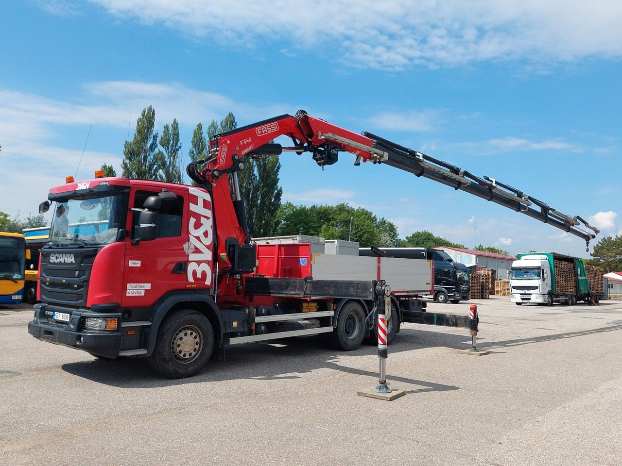 Scania G 410LB 6x4 HNA + Kran Fassi F545RA.2.27 FLY-JIB - Бордови камион, Камион с кран: снимка 5 Scania G 410LB 6x4 HNA + Kran Fassi F545RA.2.27 FLY-JIB - Бордови камион, Камион с кран: снимка 5