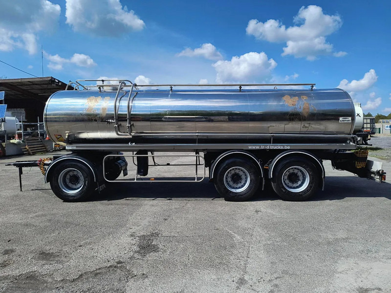 Ремарке цистерна За превоз на мляко ETA 16500L INSULATED INOX TANK - 1 COMP: снимка 8