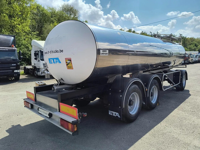 Ремарке цистерна За превоз на мляко ETA 16500L INSULATED INOX TANK - 1 COMP: снимка 5
