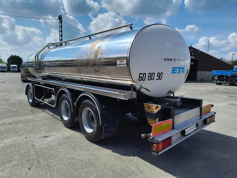Ремарке цистерна За превоз на мляко ETA 16500L INSULATED INOX TANK - 1 COMP: снимка 7