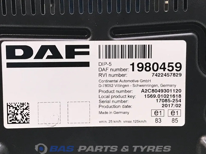 DAF LF Euro 6 - Табло за Камион: снимка 3 DAF LF Euro 6 - Табло за Камион: снимка 3