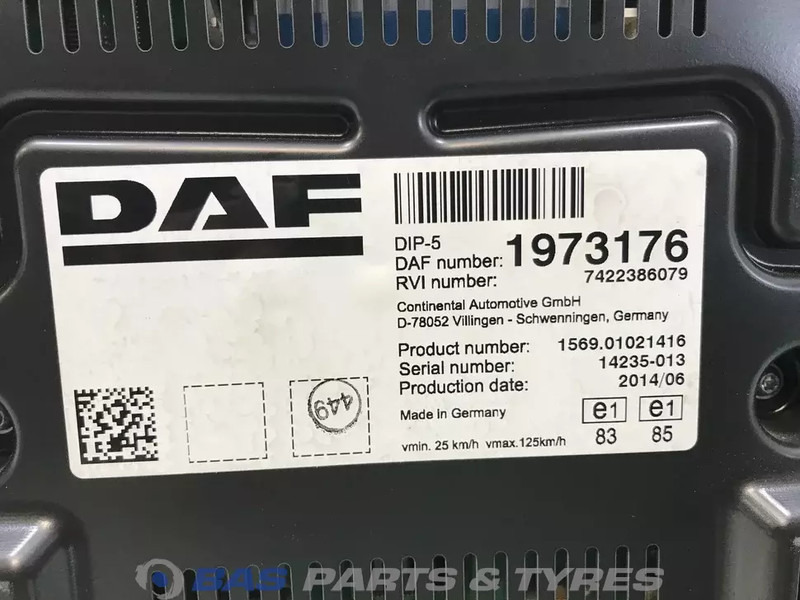 DAF LF Euro 6 - Табло за Камион: снимка 3 DAF LF Euro 6 - Табло за Камион: снимка 3