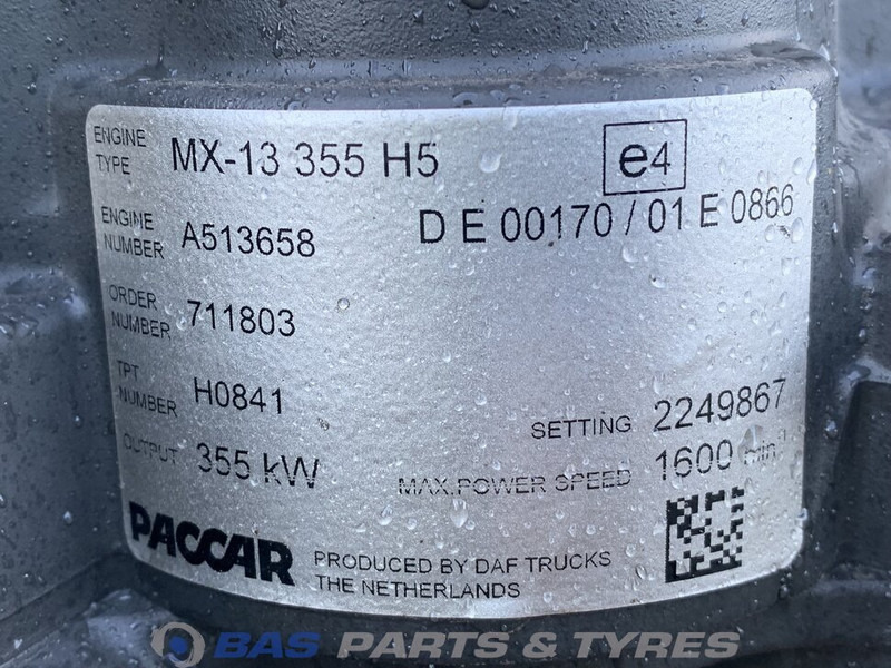 DAF XF G2 Motor DAF MX13 355 H5 0452218 - Двигател за Камион: снимка 5 DAF XF G2 Motor DAF MX13 355 H5 0452218 - Двигател за Камион: снимка 5