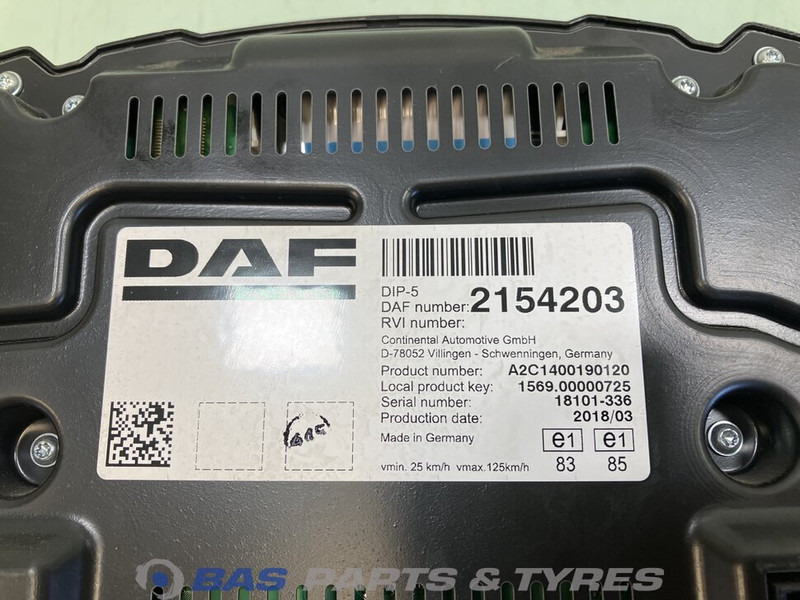 DAF XF106 Instrumentenpaneel DAF 1958084 - Табло за Камион: снимка 3 DAF XF106 Instrumentenpaneel DAF 1958084 - Табло за Камион: снимка 3