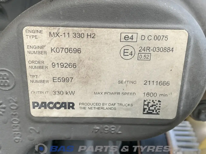 DAF XF106 Motor DAF MX11 330 H2 0452051 - Двигател за Камион: снимка 5 DAF XF106 Motor DAF MX11 330 H2 0452051 - Двигател за Камион: снимка 5