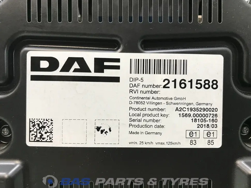 DAF XF106 - Табло за Камион: снимка 3 DAF XF106 - Табло за Камион: снимка 3
