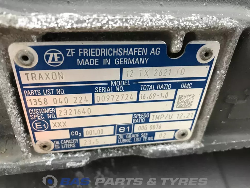 DAF XG+ DAF 12TX2621 TD TraXon Versnellingsbak 2321640 - Скоростна кутия за Камион: снимка 5 DAF XG+ DAF 12TX2621 TD TraXon Versnellingsbak 2321640 - Скоростна кутия за Камион: снимка 5