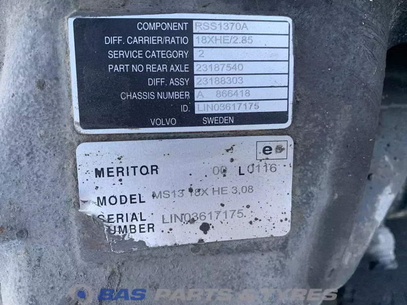 Meritor Differentieel Volvo RSS1370A 23194000 - Диференциал за Камион: снимка 5 Meritor Differentieel Volvo RSS1370A 23194000 - Диференциал за Камион: снимка 5