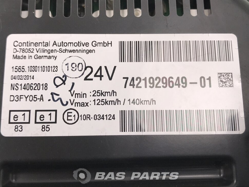 Renault D-Serie Instrumentenpaneel Renault 7421929649 - Табло за Камион: снимка 3 Renault D-Serie Instrumentenpaneel Renault 7421929649 - Табло за Камион: снимка 3